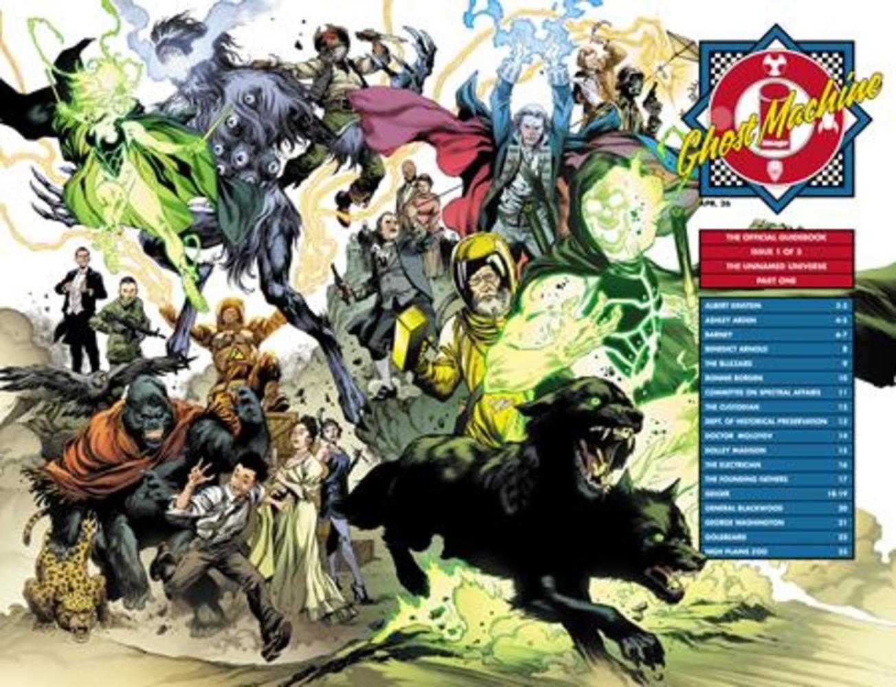 Ghost Machine The Official Guidebook #1 (Of 5) Cover C Ivan Reis & Danny Miki Wraparound Variant